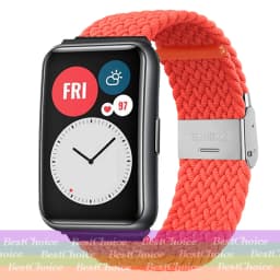 Nylon Strap For Correa Huawei Watch Nylon Braided Elastic Solo Loop For Huawei Watch Fit Strap Adjustable Woven Straps Bracelet