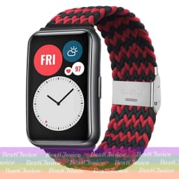 Nylon Strap For Correa Huawei Watch Nylon Braided Elastic Solo Loop For Huawei Watch Fit Strap Adjustable Woven Straps Bracelet