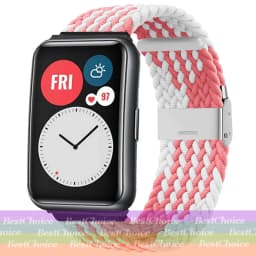 Nylon Strap For Correa Huawei Watch Nylon Braided Elastic Solo Loop For Huawei Watch Fit Strap Adjustable Woven Straps Bracelet