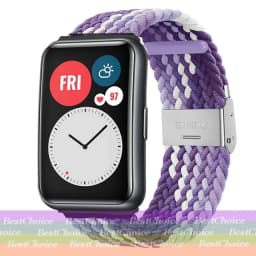 Nylon Strap For Correa Huawei Watch Nylon Braided Elastic Solo Loop For Huawei Watch Fit Strap Adjustable Woven Straps Bracelet