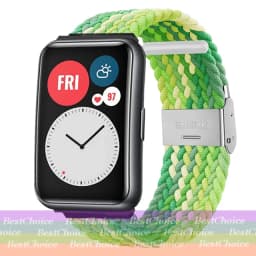 Nylon Strap For Correa Huawei Watch Nylon Braided Elastic Solo Loop For Huawei Watch Fit Strap Adjustable Woven Straps Bracelet