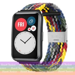 Nylon Strap For Correa Huawei Watch Nylon Braided Elastic Solo Loop For Huawei Watch Fit Strap Adjustable Woven Straps Bracelet