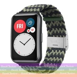 Nylon Strap For Correa Huawei Watch Nylon Braided Elastic Solo Loop For Huawei Watch Fit Strap Adjustable Woven Straps Bracelet