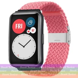Nylon Strap For Correa Huawei Watch Nylon Braided Elastic Solo Loop For Huawei Watch Fit Strap Adjustable Woven Straps Bracelet