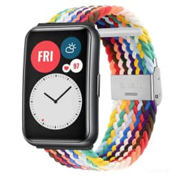Nylon Strap For Correa Huawei Watch Nylon Braided Elastic Solo Loop For Huawei Watch Fit Strap Adjustable Woven Straps Bracelet