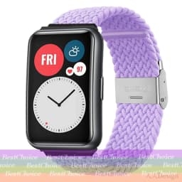 Nylon Strap For Correa Huawei Watch Nylon Braided Elastic Solo Loop For Huawei Watch Fit Strap Adjustable Woven Straps Bracelet