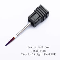 Purple 5 in 1 Tapered Carbide Nail Drill Bits Drills Milling Cutter for Manicure Remove Gel Acylics Nails Accessories Tool