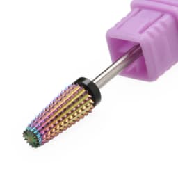 Purple 5 in 1 Tapered Carbide Nail Drill Bits Drills Milling Cutter for Manicure Remove Gel Acylics Nails Accessories Tool