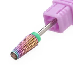 Purple 5 in 1 Tapered Carbide Nail Drill Bits Drills Milling Cutter for Manicure Remove Gel Acylics Nails Accessories Tool