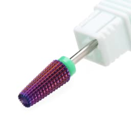 Purple 5 in 1 Tapered Carbide Nail Drill Bits Drills Milling Cutter for Manicure Remove Gel Acylics Nails Accessories Tool