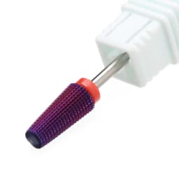 Purple 5 in 1 Tapered Carbide Nail Drill Bits Drills Milling Cutter for Manicure Remove Gel Acylics Nails Accessories Tool