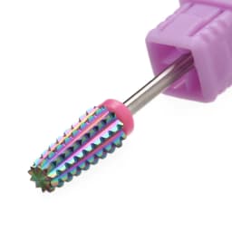 Purple 5 in 1 Tapered Carbide Nail Drill Bits Drills Milling Cutter for Manicure Remove Gel Acylics Nails Accessories Tool