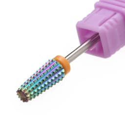 Purple 5 in 1 Tapered Carbide Nail Drill Bits Drills Milling Cutter for Manicure Remove Gel Acylics Nails Accessories Tool