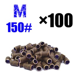 RolinStar Sanding Bands Band 100/Pcs Pedicure Manicure Foot Care Tools 80# 150# 240# Nail Drill Bit Without Mandrel