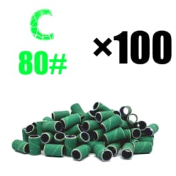 RolinStar Sanding Bands Band 100/Pcs Pedicure Manicure Foot Care Tools 80# 150# 240# Nail Drill Bit Without Mandrel