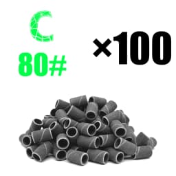 RolinStar Sanding Bands Band 100/Pcs Pedicure Manicure Foot Care Tools 80# 150# 240# Nail Drill Bit Without Mandrel