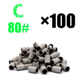 RolinStar Sanding Bands Band 100/Pcs Pedicure Manicure Foot Care Tools 80# 150# 240# Nail Drill Bit Without Mandrel