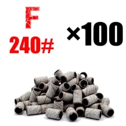 RolinStar Sanding Bands Band 100/Pcs Pedicure Manicure Foot Care Tools 80# 150# 240# Nail Drill Bit Without Mandrel