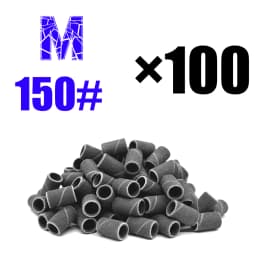 RolinStar Sanding Bands Band 100/Pcs Pedicure Manicure Foot Care Tools 80# 150# 240# Nail Drill Bit Without Mandrel