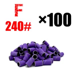 RolinStar Sanding Bands Band 100/Pcs Pedicure Manicure Foot Care Tools 80# 150# 240# Nail Drill Bit Without Mandrel