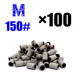 RolinStar Sanding Bands Band 100/Pcs Pedicure Manicure Foot Care Tools 80# 150# 240# Nail Drill Bit Without Mandrel