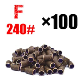 RolinStar Sanding Bands Band 100/Pcs Pedicure Manicure Foot Care Tools 80# 150# 240# Nail Drill Bit Without Mandrel