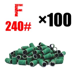 RolinStar Sanding Bands Band 100/Pcs Pedicure Manicure Foot Care Tools 80# 150# 240# Nail Drill Bit Without Mandrel