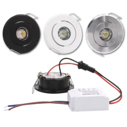 4/10pcs Led Mini Downlight 1W 3W Dimmable Spot Light Recessed Lamp AC85-265v Ceiling Light Aluminium 52mm With Driver