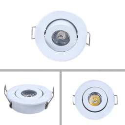 4/10pcs Led Mini Downlight 1W 3W Dimmable Spot Light Recessed Lamp AC85-265v Ceiling Light Aluminium 52mm With Driver