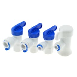 RO Water Straight Plastic Ball Valve 1/4" 3/8" OD Hose Quick Connect 1/4" 3/8" Male 1/2" Female Reveser Osmosis Aquarium Fitting