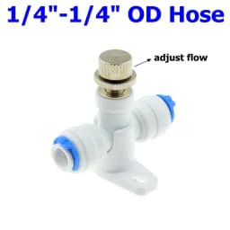 RO Water Straight Plastic Ball Valve 1/4" 3/8" OD Hose Quick Connect 1/4" 3/8" Male 1/2" Female Reveser Osmosis Aquarium Fitting