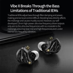 KZ Vibe X Low Frequency Vibration Earbuds HiFi Deep Bass Headset Stereo Sound In-Ear Earphones for Music Gaming