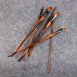 6pcs/Set Paintibrush Oil Paint Weasel Hair Water Color Paint Brush Acrylics Drawing Brush Art Supplies Paint Brushes for Artist
