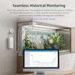 Zigbee Probe Temperature Sensor Humidity Detector TUYA Smart Life 2MQTT Thermometer Hygrometer For Aquarium Wine Cellar Freezer