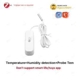 Zigbee Probe Temperature Sensor Humidity Detector TUYA Smart Life 2MQTT Thermometer Hygrometer For Aquarium Wine Cellar Freezer