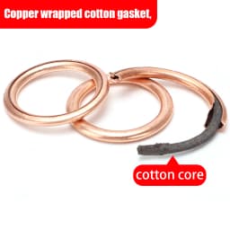 110pcs Copper-Clad Cotton Gaskets, Compression Sealing Gaskets, Suitable for Automotive Oil Drain Plugs and Compression Washers.
