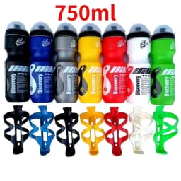 750ml Bicycle Waterbottle Mountain Road Bike Water Bottle Outdoor Cycling Kettle Portable with Bottle Holder Bike Accessory