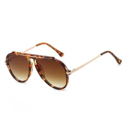New Alloy Oversized Pilot Women Sunglasses Vintage Gradient Red Sun Glasses Ladies Trendy Oval Shades UV400 Men Trending Eyewear
