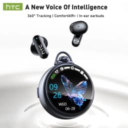 HTC NE71 True Wireless Earbuds Bluetooth 6.0 ANC Noise Cancelling IPX4 Waterproof 22H Playtime In-Ear Comfort Gaming Low Latency