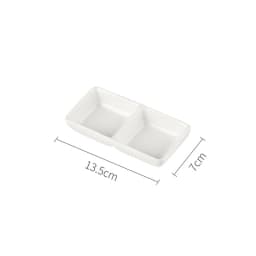 Flower Plum Rectangle Ceramic Palette Color Mixing Paint Palette Tray For Watercolor Gouache Acrylic Painting Art Supplies