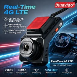 4G SIM Dash Cam GPS 4K+1080P Dual Footage Remote Live Streaming 24H Parking Monitor Car Road Camera Video Recorder WiFi Hotspot