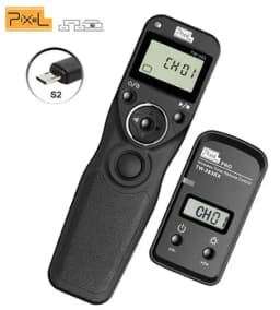 Pixel TW-283 Wireless Timer Remote Control Shutter Release (DC0 DC2 N3 E3 S1 S2) Cable For Canon Nikon Sony Camera TW283 VS RC-6