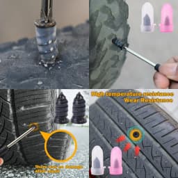 Car Tire Repair Rubber Nail Set Professional Vacuum Tyre Puncture Filling Self Tapping Screws Screwdriver Kit Auto Accessories