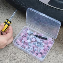 Car Tire Repair Rubber Nail Set Professional Vacuum Tyre Puncture Filling Self Tapping Screws Screwdriver Kit Auto Accessories