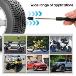 Car Tire Repair Rubber Nail Set Professional Vacuum Tyre Puncture Filling Self Tapping Screws Screwdriver Kit Auto Accessories