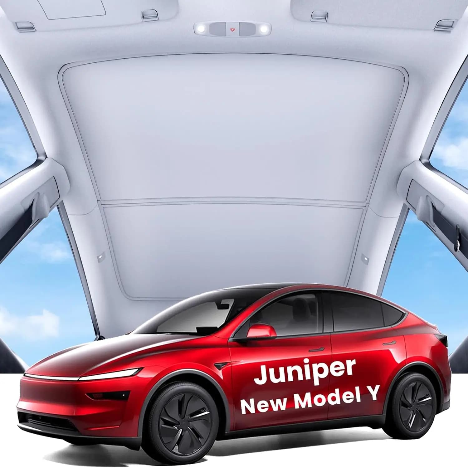Sunshade For Tesla Model Y 2026 Juniper Model 3 Highland Magnetic Suction Clip Sunshade Skylight Keep Cool Heat Insulation