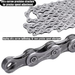 Mountain Bike Shifting High-Speed Bicycle Chain 6/7/8/9/11 Link Design (Total of 116 Links) Bicycle Accessories Original Chain