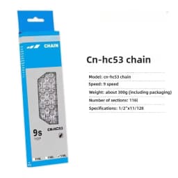 Mountain Bike Shifting High-Speed Bicycle Chain 6/7/8/9/11 Link Design (Total of 116 Links) Bicycle Accessories Original Chain