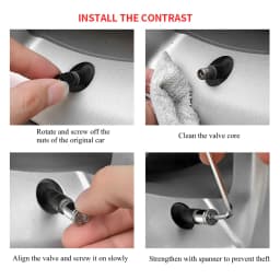 DSYCAR 1Set Anti-theft Sport Tire Valve Dust Caps Dustproof Tire Cap Valve Stem Caps for Cars , Bike, Moto New
