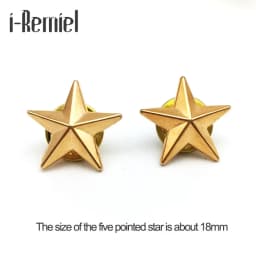 Brooches Hot Sale Real Pin Hijab Broches High-end Brooch Badge Little Star For And Blouses Five-pointed Couples Jewelry